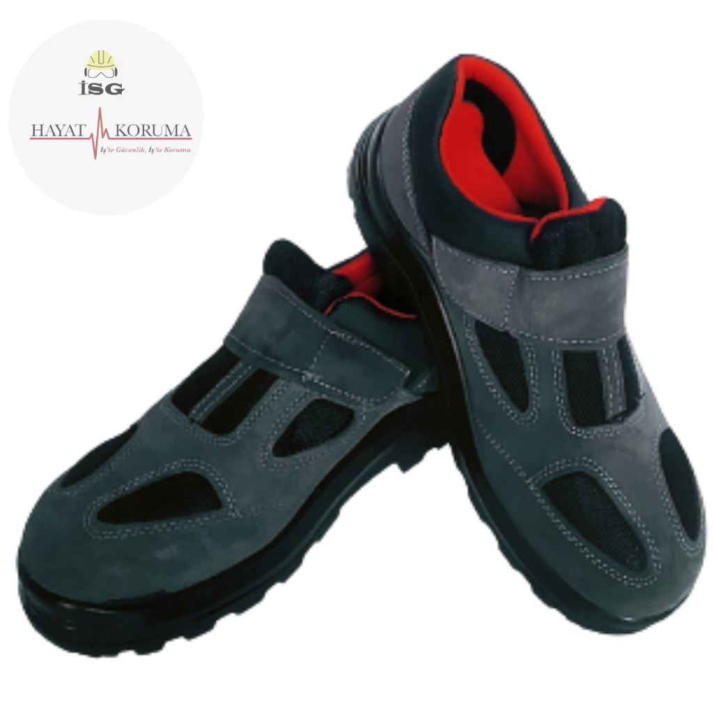 Pars 114 S1 Çelik Burunlu Gri Süet iş Ayakkabısı