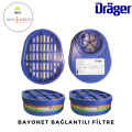 Draeger 3300 Yarım Yüz Maskesi + ABEK 1 Gaz Filtresi