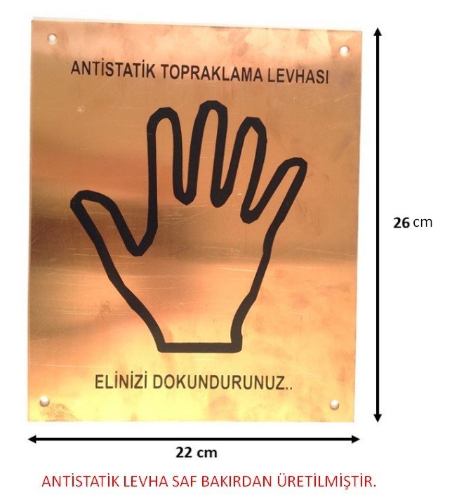 Bakır Topraklama Levhası (Saf Bakır)