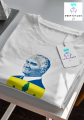 ATAM İZİNDEYİZ, BİZDE FENERLİYİZ Bisiklet Yaka Yüksek Kalite Baskılı T-Shirt